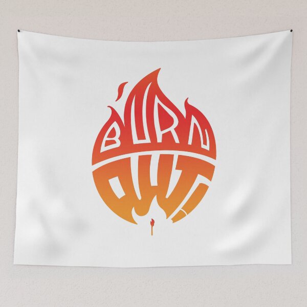 Item preview, Burn Out - Typography designed and sold by jdotrdot712.
