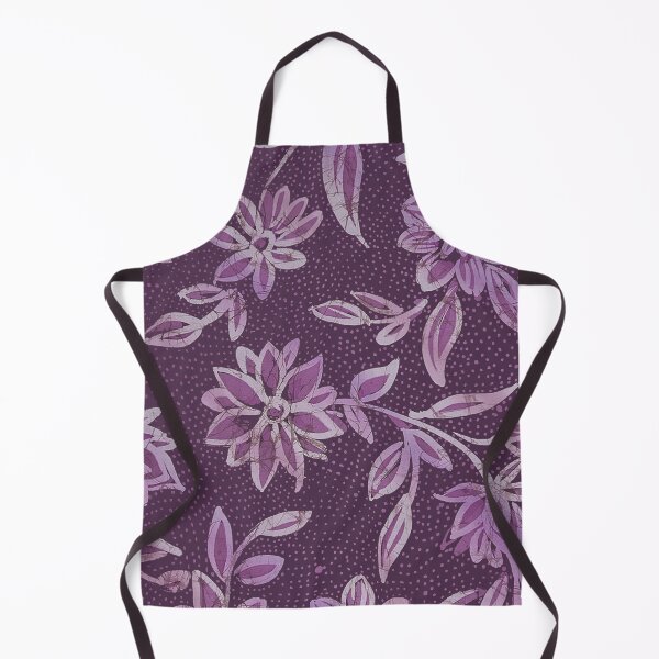 Item preview, Purple Batik Flowers With Dotty Background designed and sold by Leslie Rogers Todder.