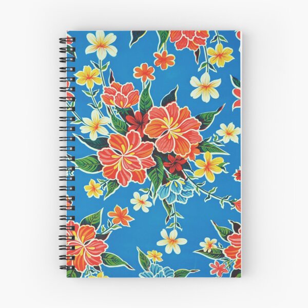 Item preview, Color flower print, blue Mexican tablecloth designed and sold by Adriana C (All about Frida).