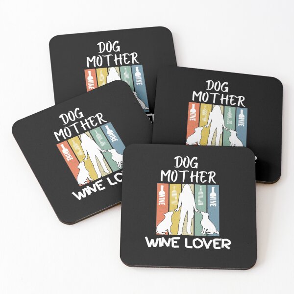 Item preview, Dog Mother Wine Lover Simple Cute designed and sold by Sweet-A-Dsignz.
