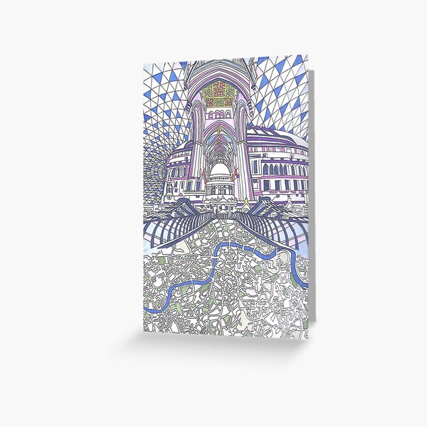 London Composition 4 Greeting Card