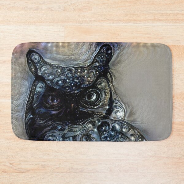 Item preview, Mythical Armored Owl in Black and Grey Metal designed and sold by ittybittyowl.