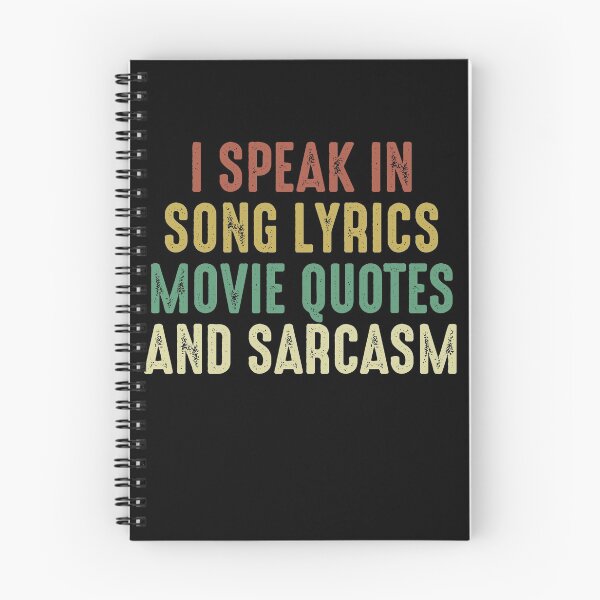 Item preview, I Speak In Movie Quotes Song Lyrics And Sarcasm Vintage designed and sold by kobby-mendez.