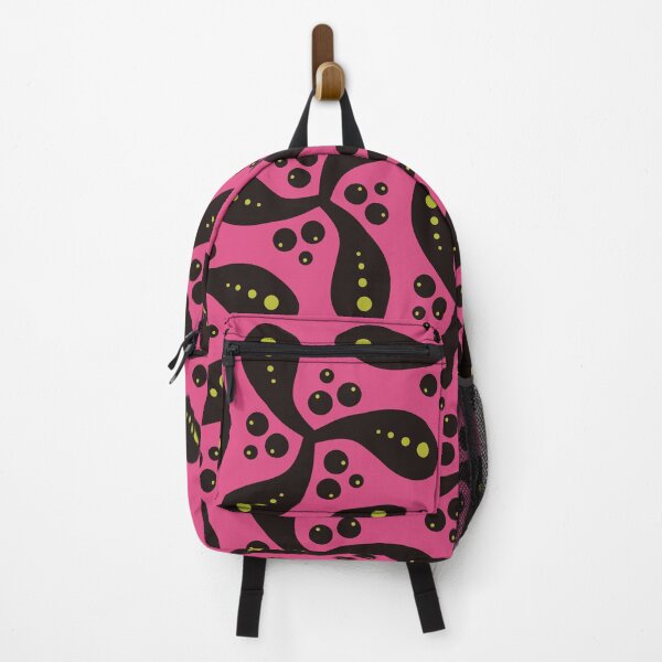 Item preview, Black flowerlike pattern on a pink background designed and sold by marina63.