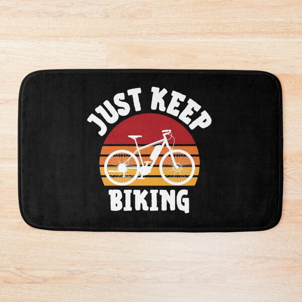 Item preview, Just Keep Biking Simple Cute designed and sold by Sweet-A-Dsignz.