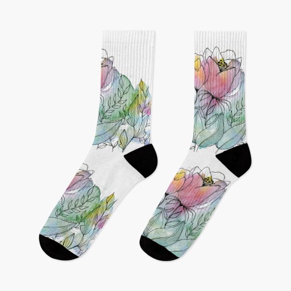 Item preview, Watercolor Rainbow Flowers, by thealohastudios designed and sold by thealohastudios.