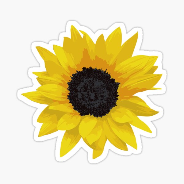 Golden Mandala Sunflower Sticker
