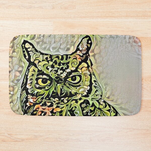 Item preview, Flowery Fantasy Forest Owl designed and sold by ittybittyowl.