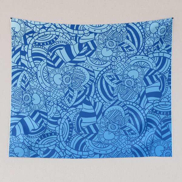 Item preview, Modern Abstract Boho Blue Gradient Print designed and sold by DaughterofYah.