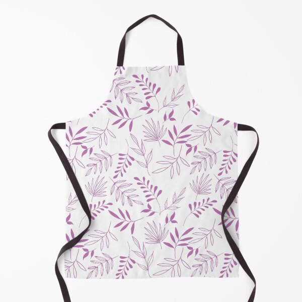 Item preview, Light purple leaves in white background pattern designed and sold by Emkute.