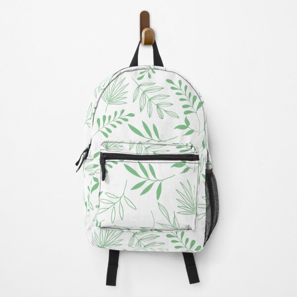 Item preview, Light green leaves in white background pattern designed and sold by Emkute.