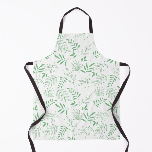 Item preview, Light green leaves in white background pattern designed and sold by Emkute.
