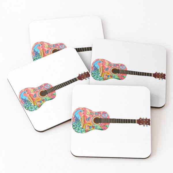 Item preview, guitar music painted designed and sold by NOVA VIBES STUDIO.