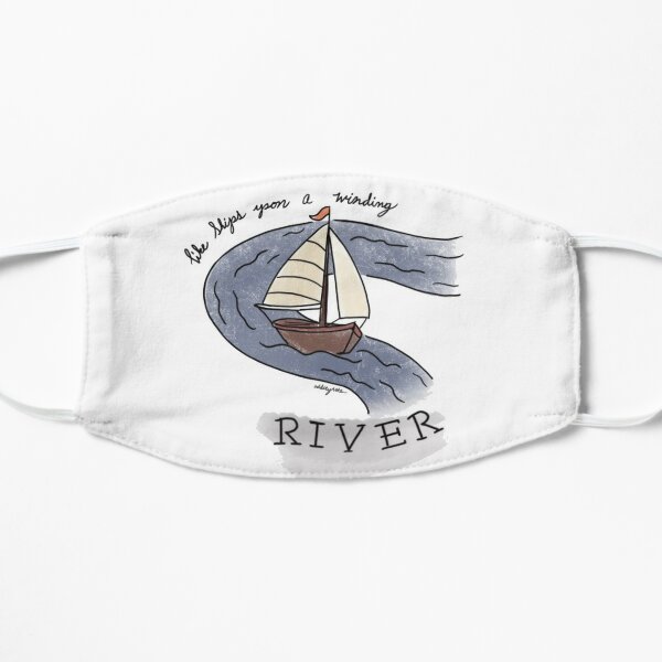 Like Ships Upon A Winding River otgw wirt quote colored  Flat Mask