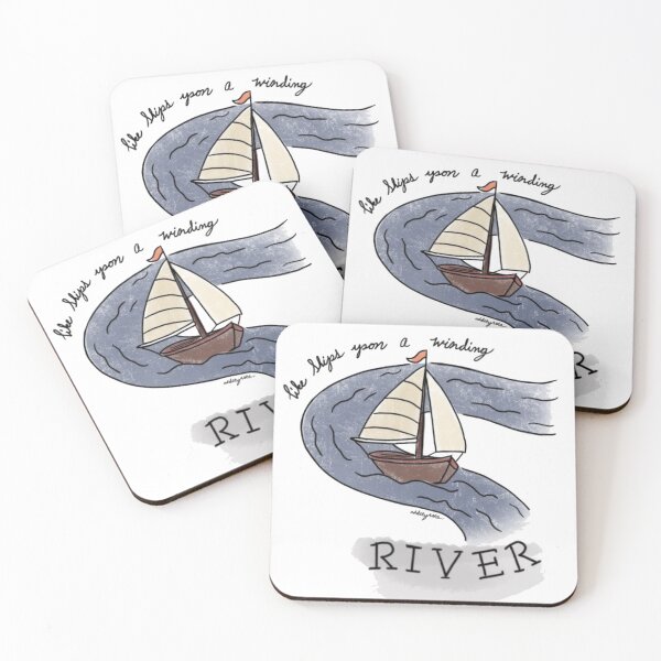Item preview, Like Ships Upon A Winding River otgw wirt quote colored  designed and sold by OddityArts.