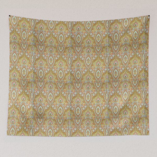 Item preview, Gold unique wallpaper pattern designed and sold by astrunb5.