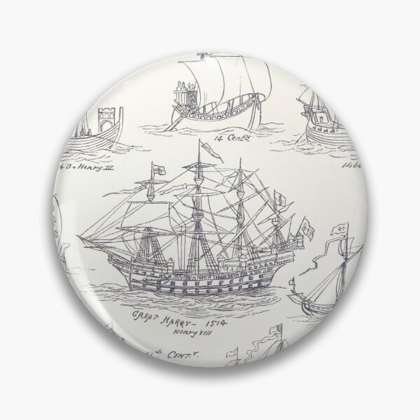 Item preview, Drawing of Old Vintage Ships designed and sold by upoutandaway.
