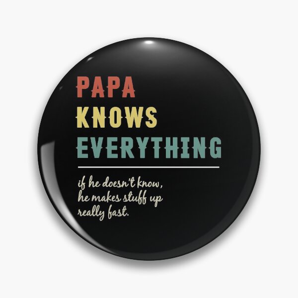 Artikelvorschau, Papa weiß alles Lustige Vintage Retro Best Papa entworfen und verkauft von MotorLykan9k.