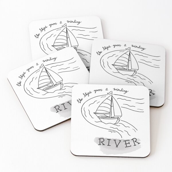 Item preview, Like Ships Upon A Winding River otgw wirt quote  designed and sold by OddityArts.