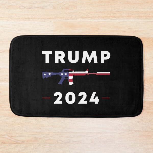 Item preview, Trump 2024 AR-15 American Flag designed and sold by JBDeszigns.
