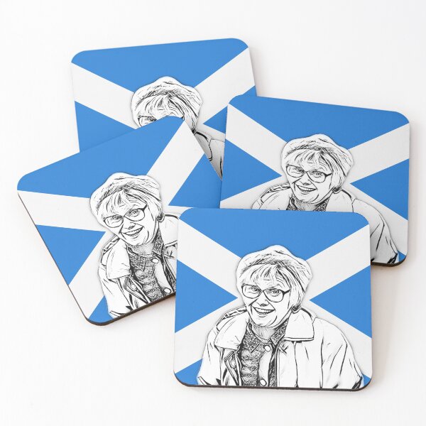Item preview, Isa with Saltire - Sketched Still Game Character designed and sold by bantershirts.