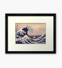 Katsushika Hokusai - The Great Wave Off the Coast of Kanagawa 19th century . Japanese Seascape Framed Print