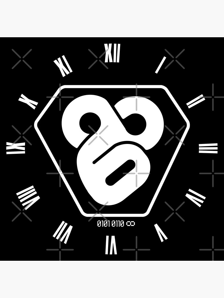 Thumbnail 4 of 4, Clock, 86 Forever Binary Code Hachiroku Programmer Car Enthusiast designed and sold by driftmerch.