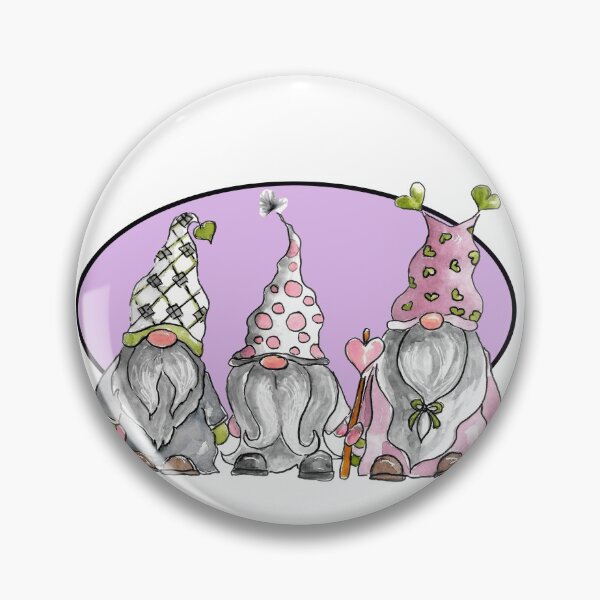 Item preview, Gnome trio purple watercolor designed and sold by WiMGcreative.