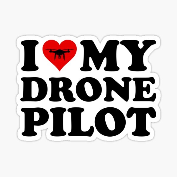 Item preview, I Love (Heart) My Drone Pilot designed and sold by Cat Lady Designs.