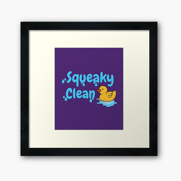 Item preview, Squeaky Clean Rubber Duckie Cleaning Housekeeping Cleanup designed and sold by SavvyCleaner.