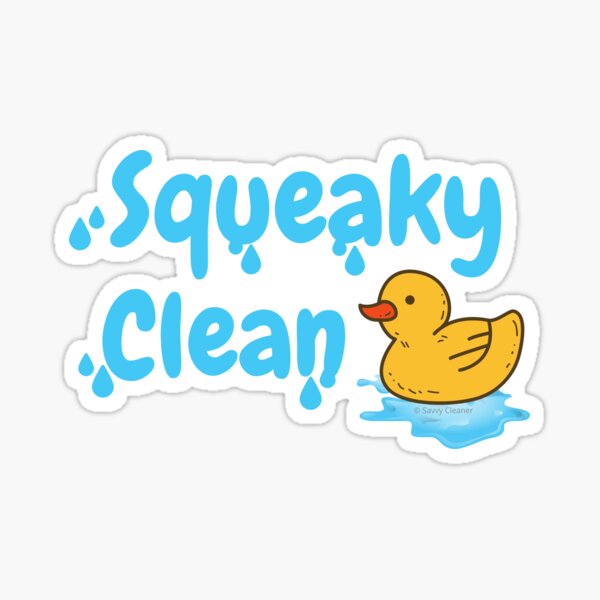 Item preview, Squeaky Clean Rubber Duckie Cleaning Housekeeping Cleanup designed and sold by SavvyCleaner.