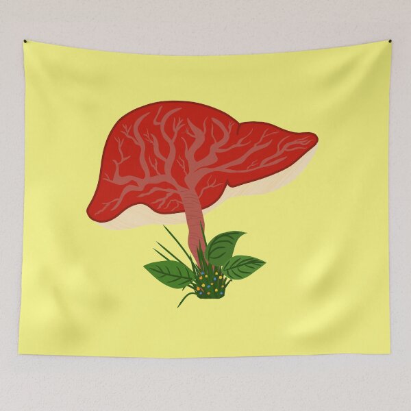 Item preview, DONATE Liver Mushroom - Red designed and sold by Emily Boynton.