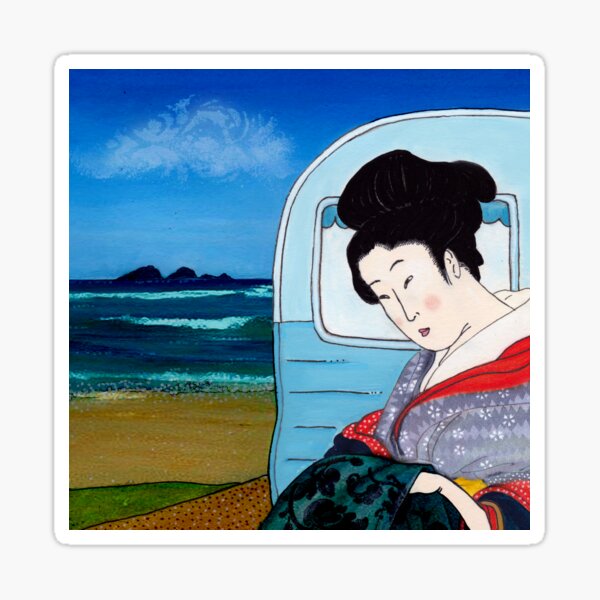 The Hokusai Family Holiday, Day 5 Sticker