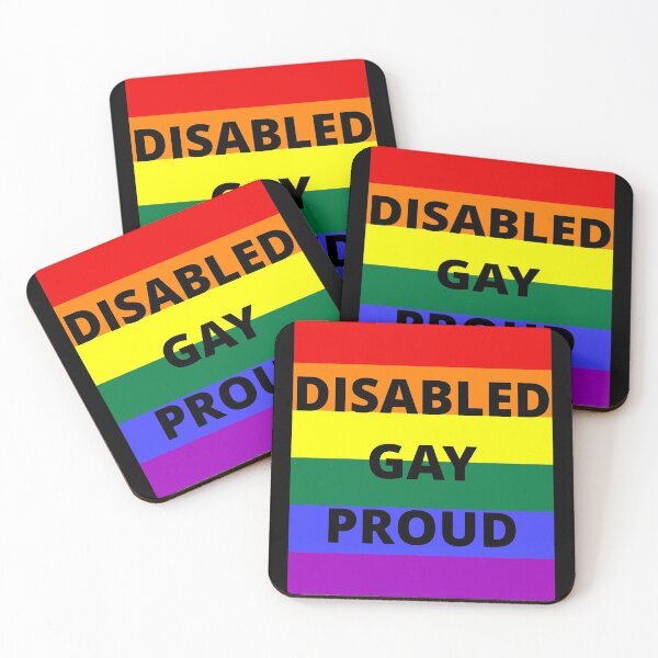 Item preview, DISABLED, GAY, PROUD designed and sold by uniqueitems.