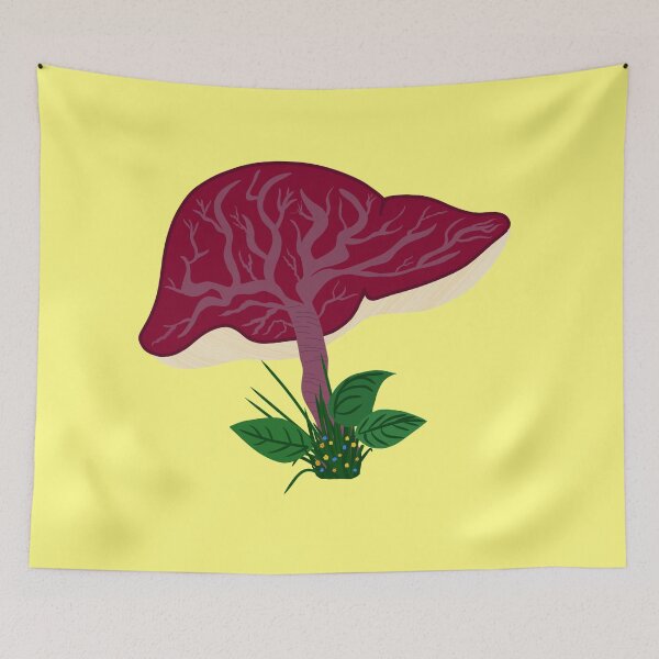 Item preview, DONATE Liver Mushroom - Purple designed and sold by Emily Boynton.