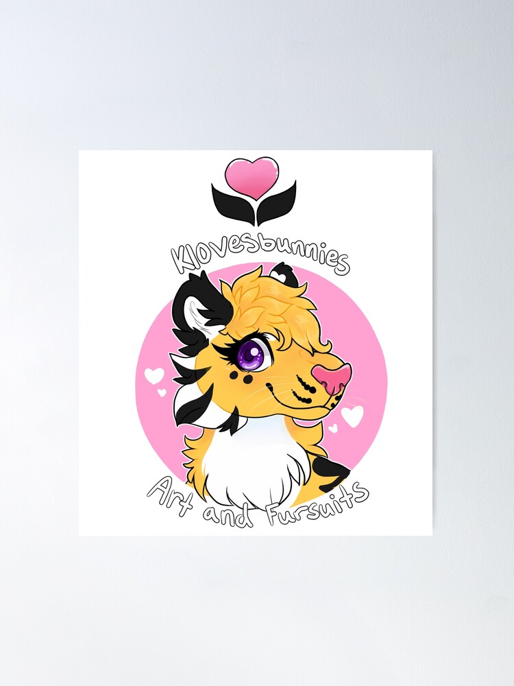 Alternate view of Klovesbunnies Art and Fursuits - Logo Poster