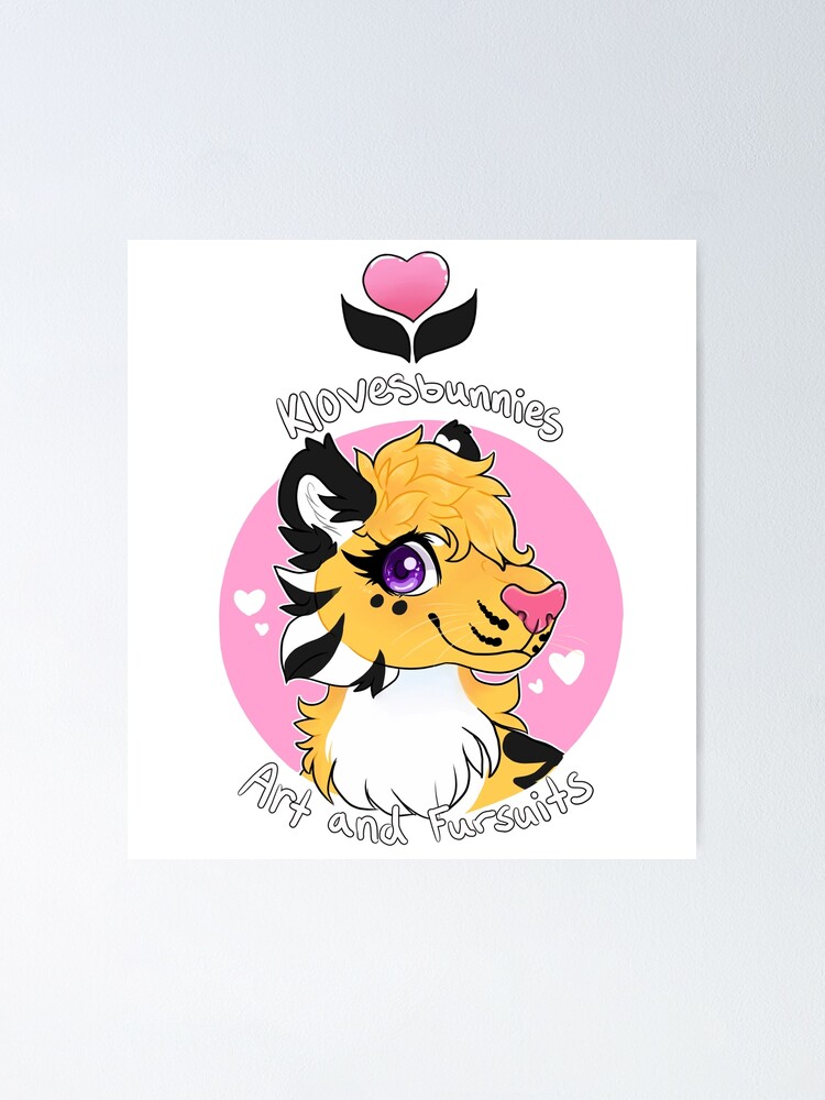 Alternate view of Klovesbunnies Art and Fursuits - Logo Poster