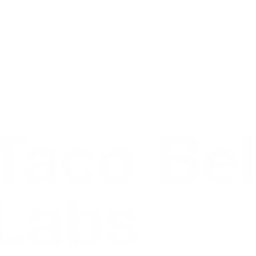 Artwork thumbnail, Taco Bell Labs (with linebreak, white) by selectric401