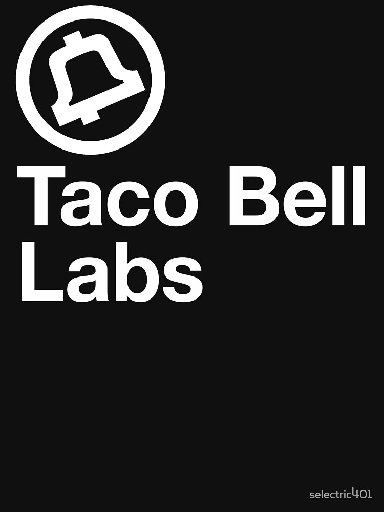 Thumbnail 7 of 7, Classic T-Shirt, Taco Bell Labs (with linebreak, white) designed and sold by selectric401.