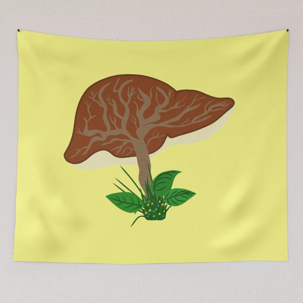 Item preview, DONATE Liver Mushroom - Burnt Orange designed and sold by Emily Boynton.