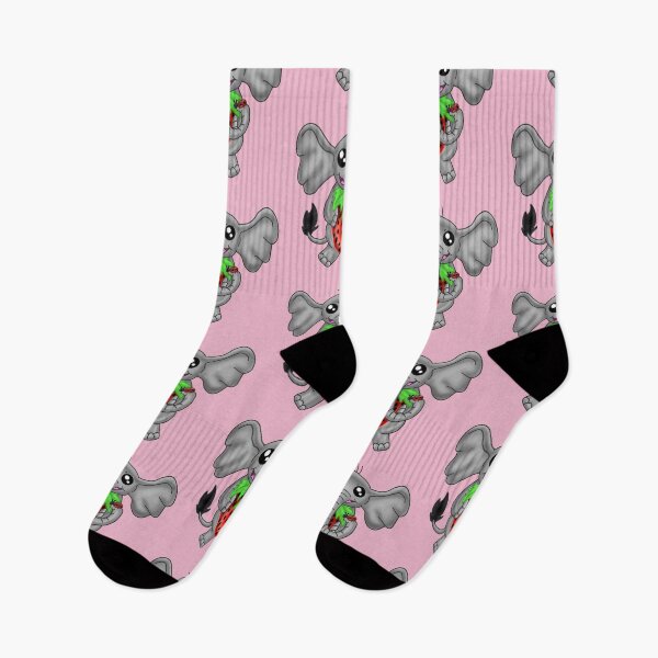 Item preview, Cute Kawaii elephant pink version  designed and sold by KatyChristoff.
