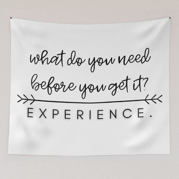 Item preview, experience quote typography. designed and sold by aurorassadprose.