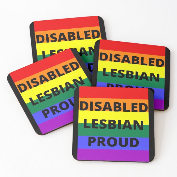 Item preview, DISABLED, LESBIAN, PROUD designed and sold by uniqueitems.