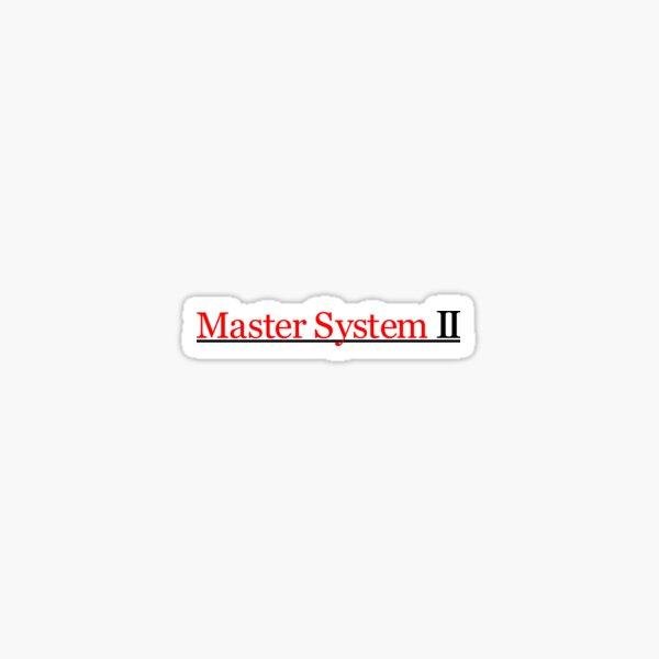 Master System II Pegatina