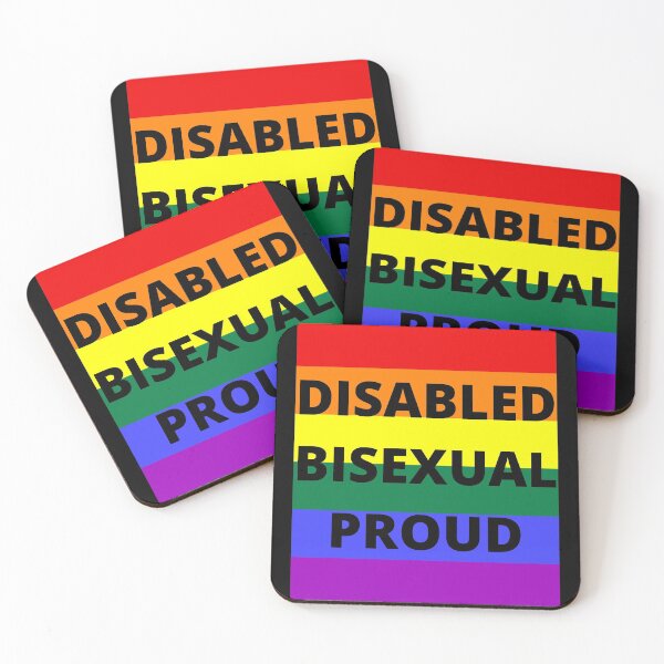 Item preview, DISABLED, BISEXUAL, PROUD designed and sold by uniqueitems.