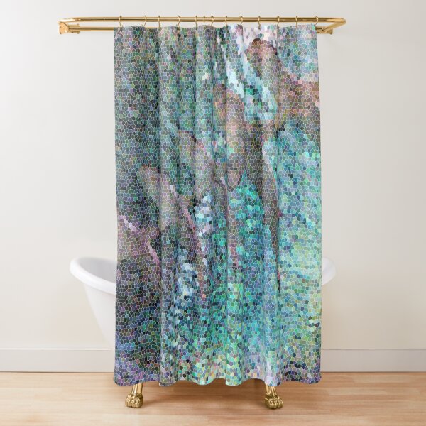 Sharks Unity Mosaic Shower Curtain