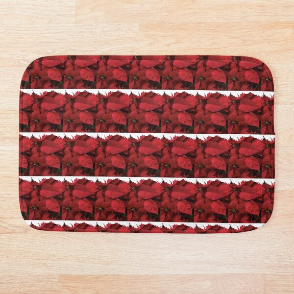 Item preview, Diseño romántico de Poinsettia roja con ribete blanco designed and sold by Vicky Rodden.