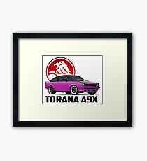 Holden Torana - A9X Hatchback - Pink 2 Framed Print