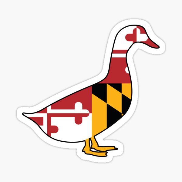Item preview, Maryland Flag Duck designed and sold by MarylandStyle.
