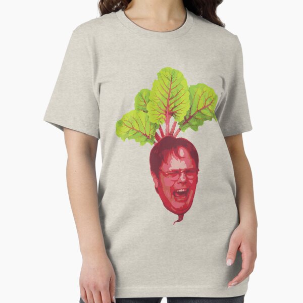 Vista previa del artículo con la obra «La oficina: Dwight Schrute Remolacha», diseñado y vendido por Wellshirt.